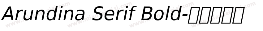 Arundina Serif Bold字体转换